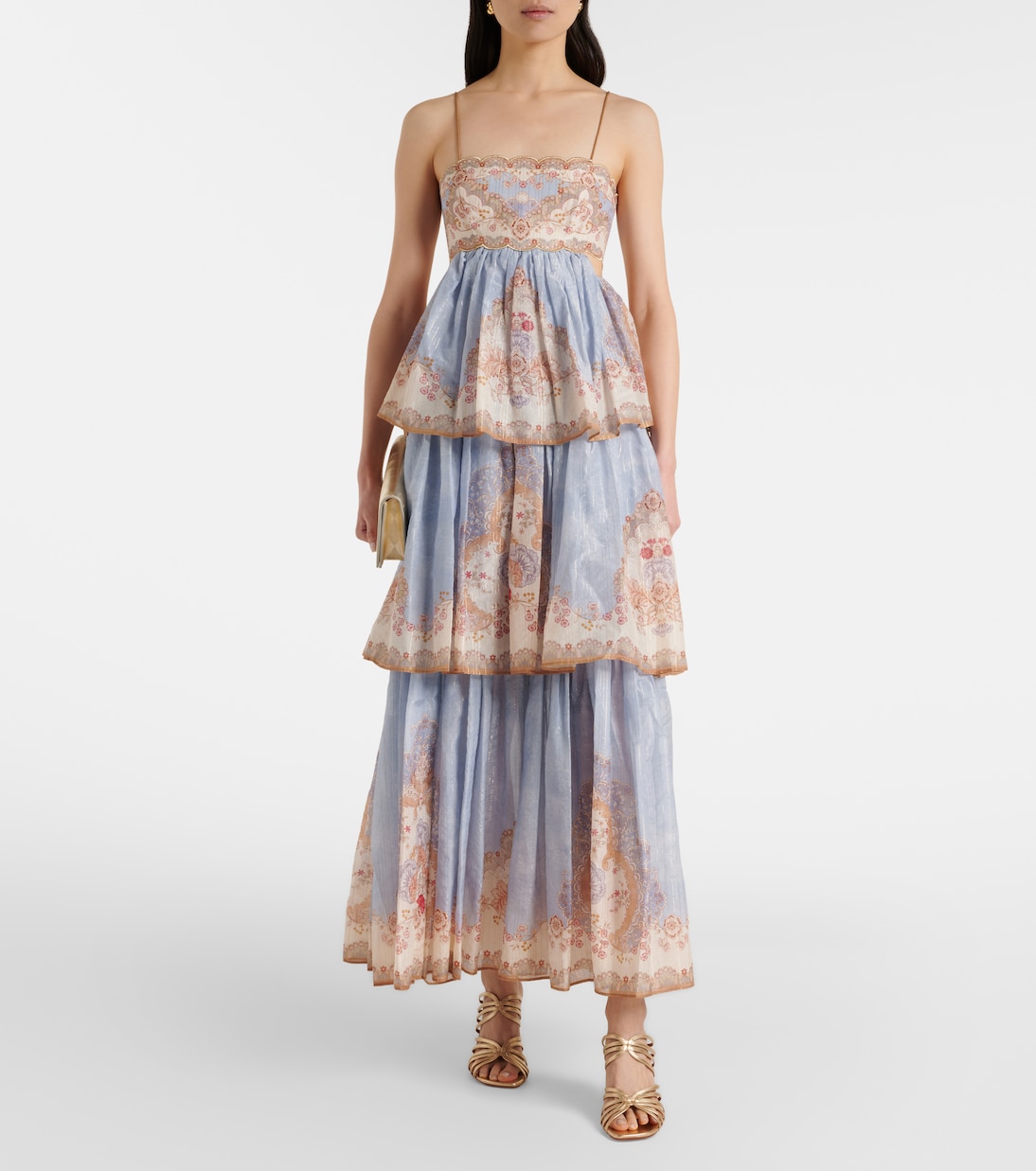 Daylight floral tiered maxi dress | Zimmermann