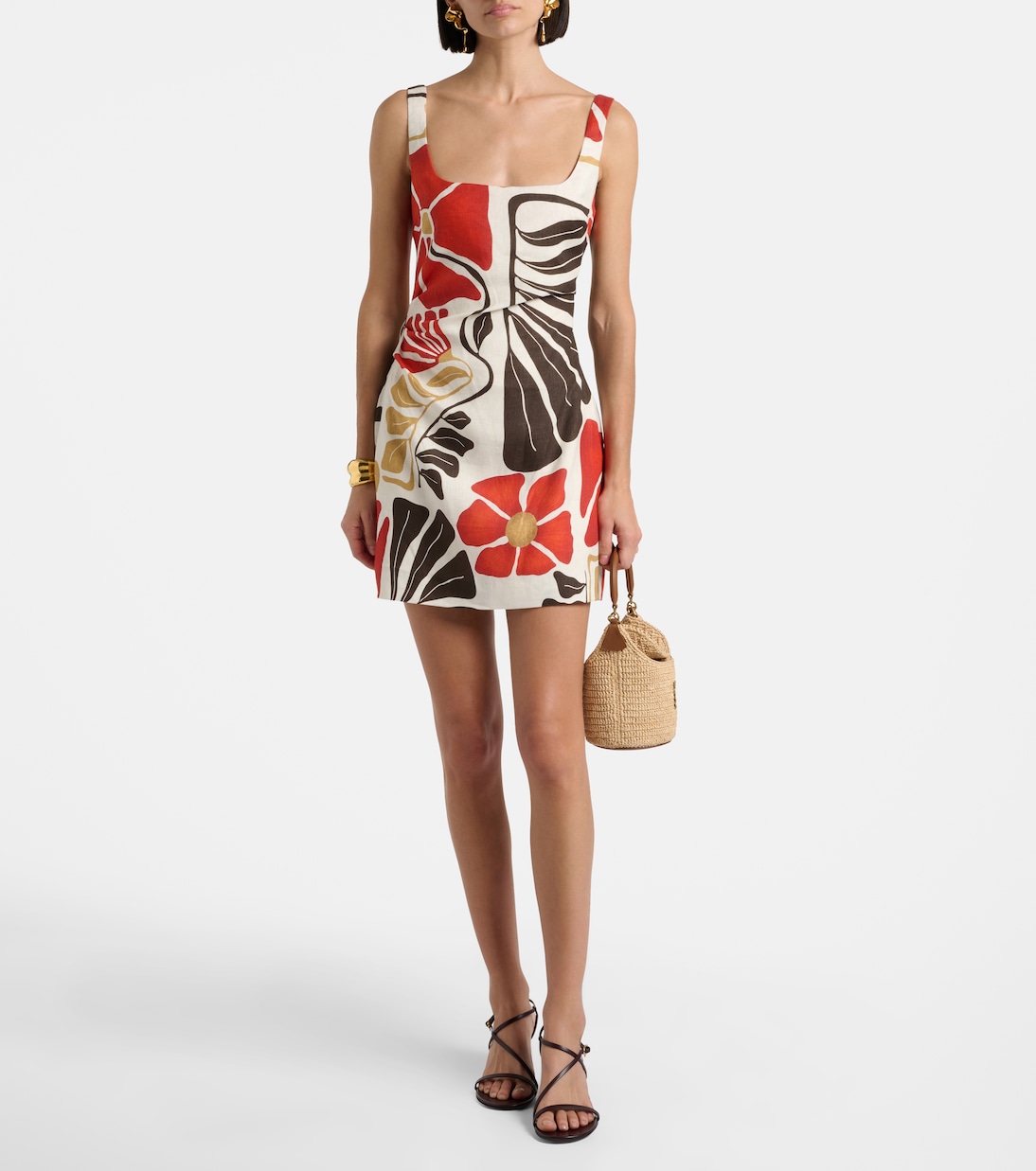 Robe Julietta en lin à fleurs | SIR