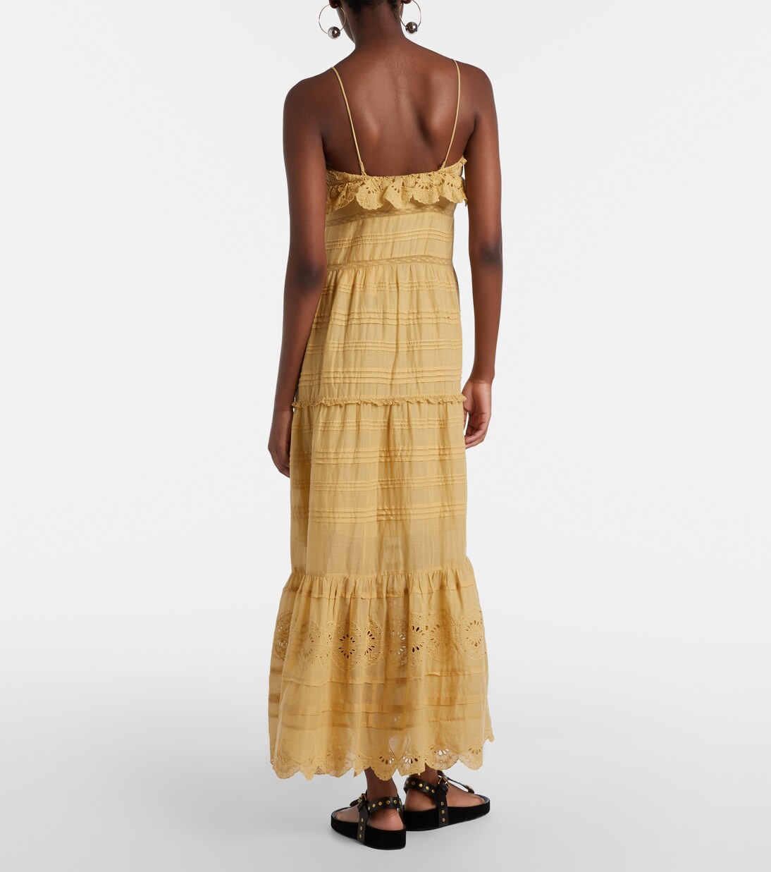 Paule lace-trimmed cotton maxi dress | Marant Etoile