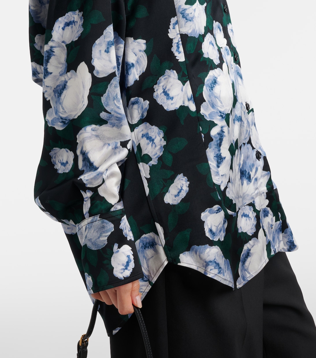 Floral satin blouse | Stella McCartney