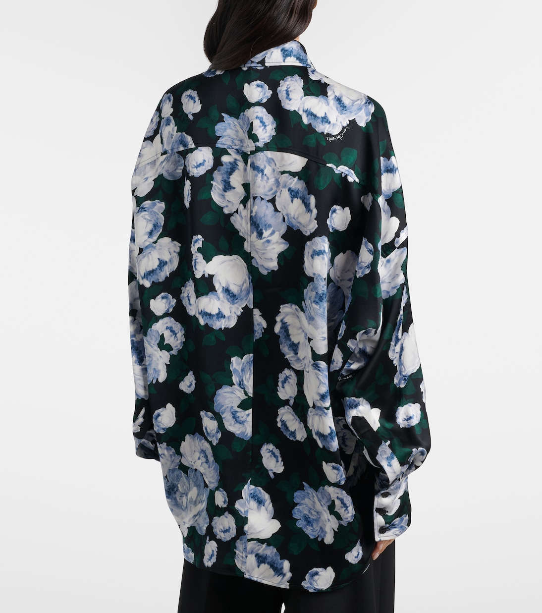 Floral satin blouse | Stella McCartney