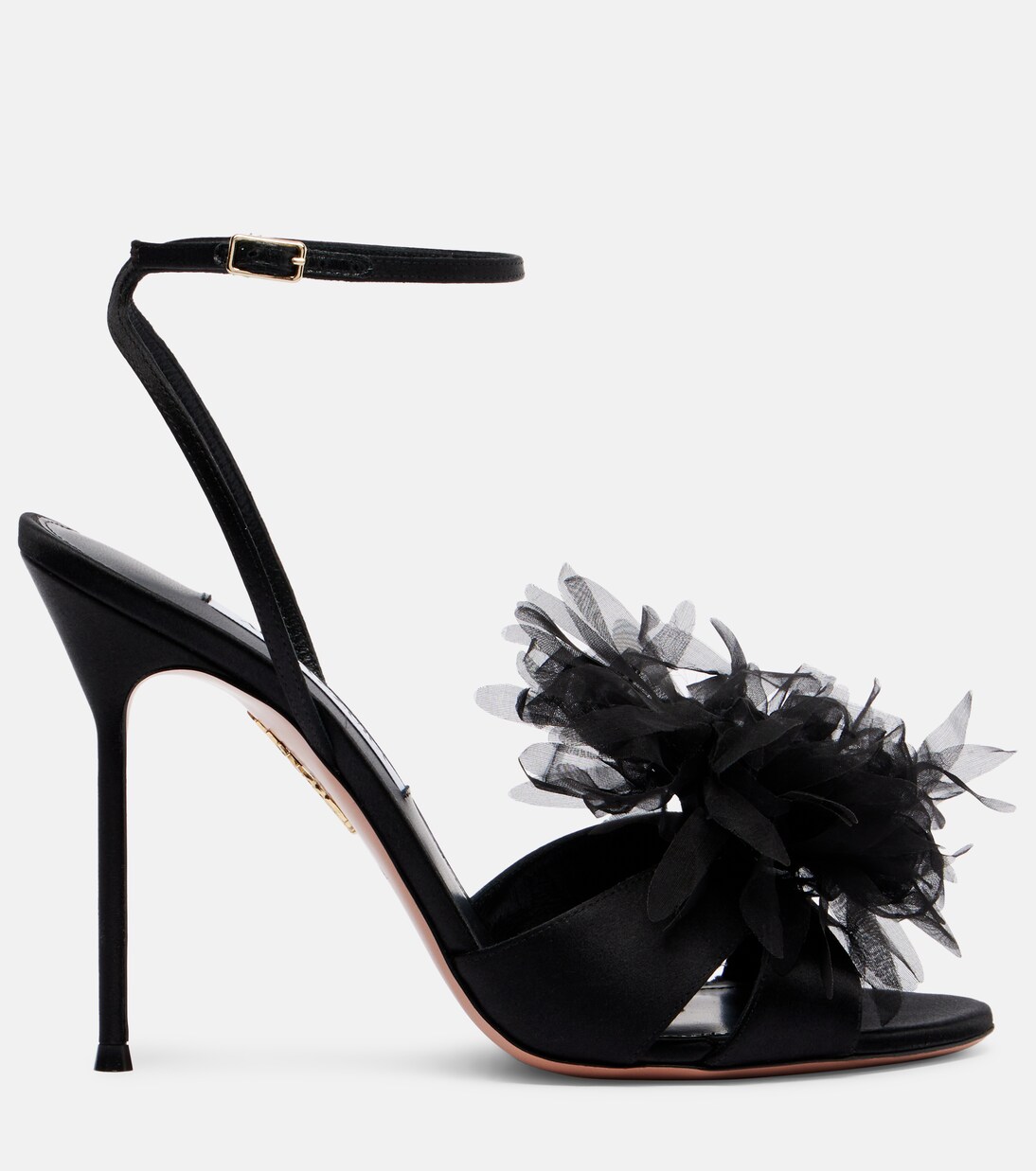 Poème 105 satin slingback sandals | Aquazzura