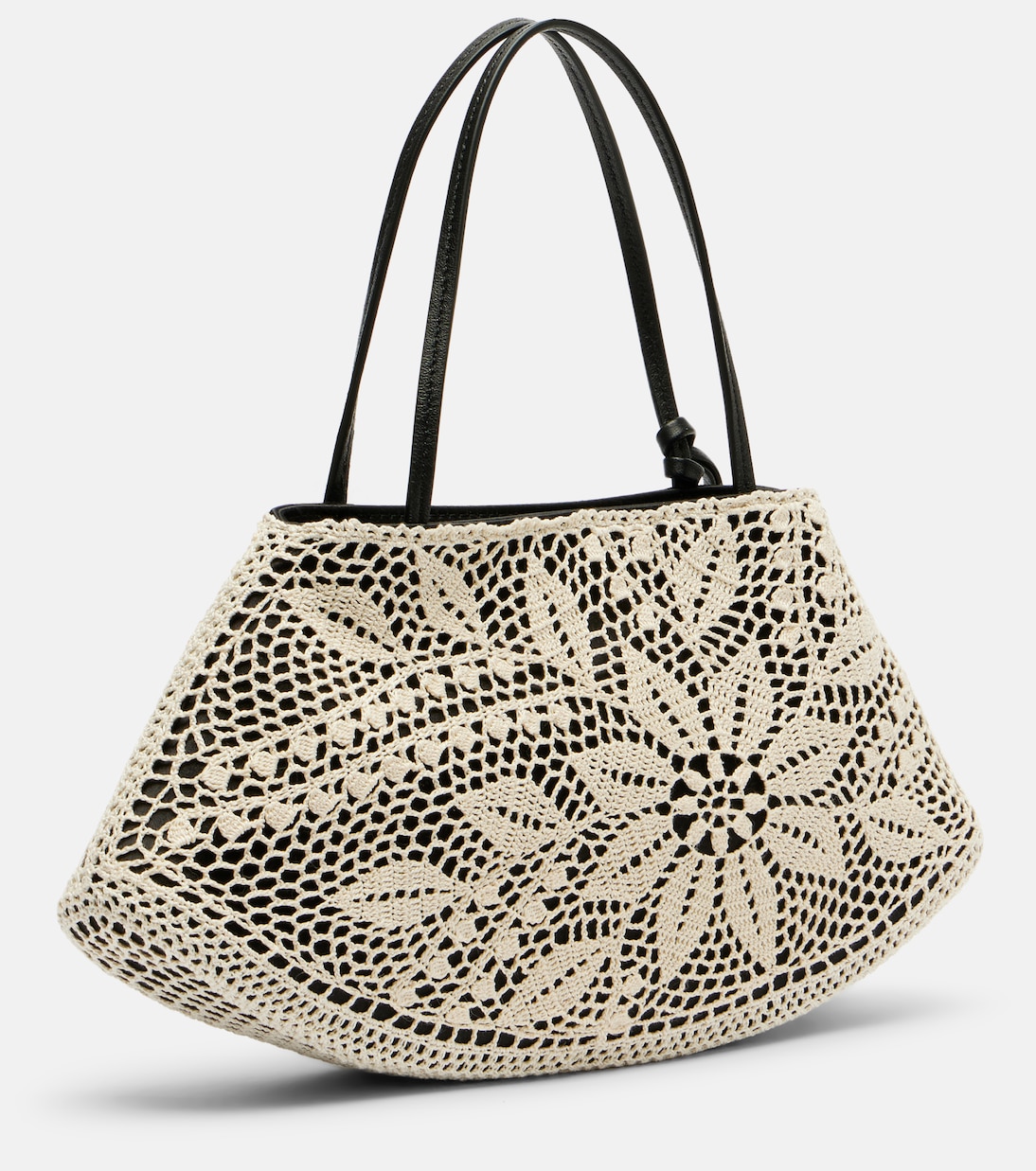 Maya Small crochet leather-trimmed shoulder bag  | Magda Butrym