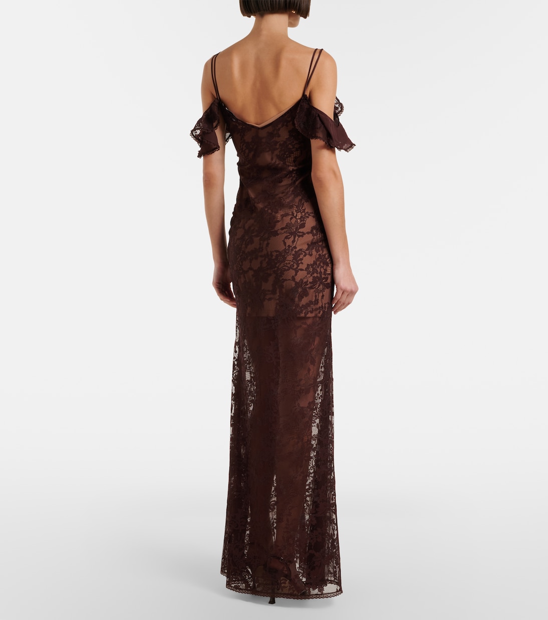 Off-shoulder lace gown | Self-Portrait