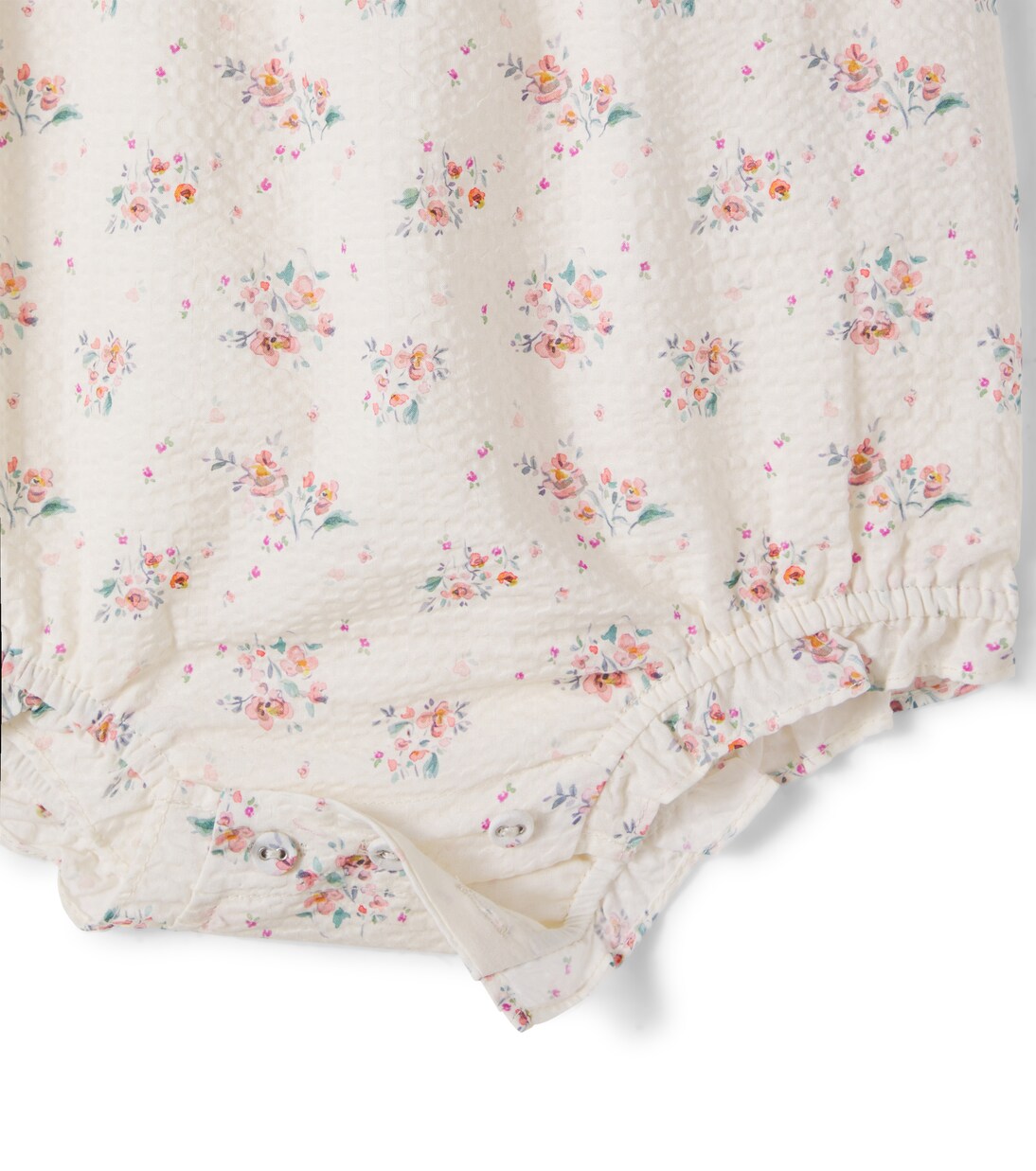 Baby floral ruffled cotton bodysuit | C'era Una Volta