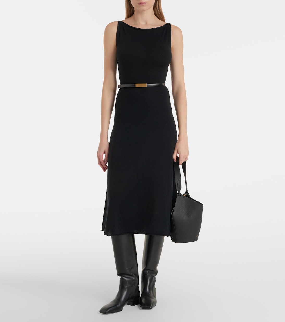 N°468 Gabrielle wool-blend midi dress | Extreme Cashmere