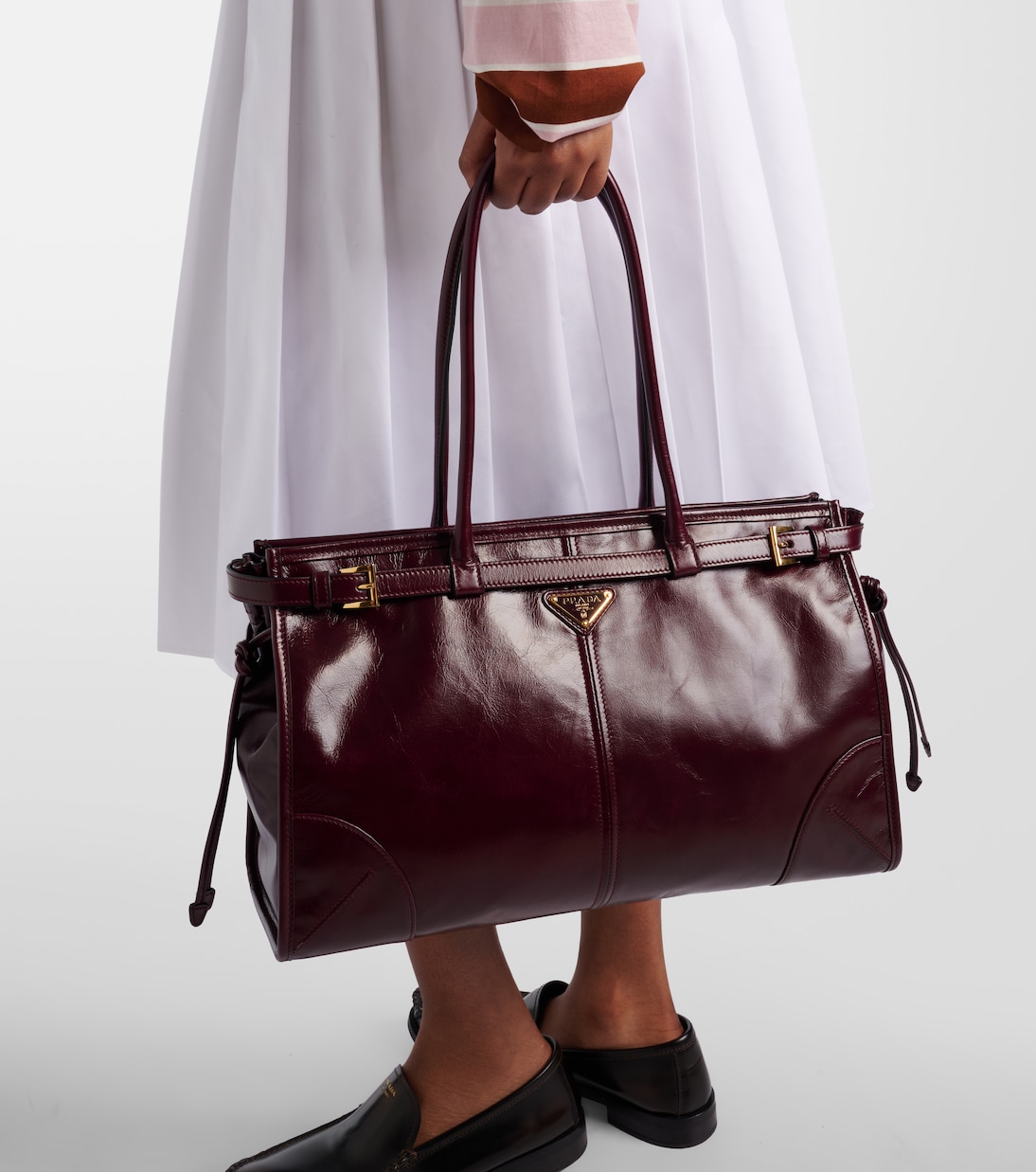 Schultertasche Prada Bonnie Large aus Leder | Prada