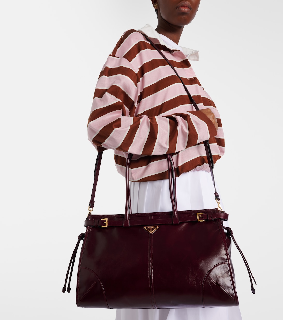 Schultertasche Prada Bonnie Large aus Leder | Prada