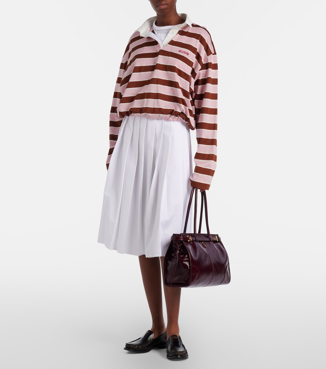 Schultertasche Prada Bonnie Large aus Leder | Prada