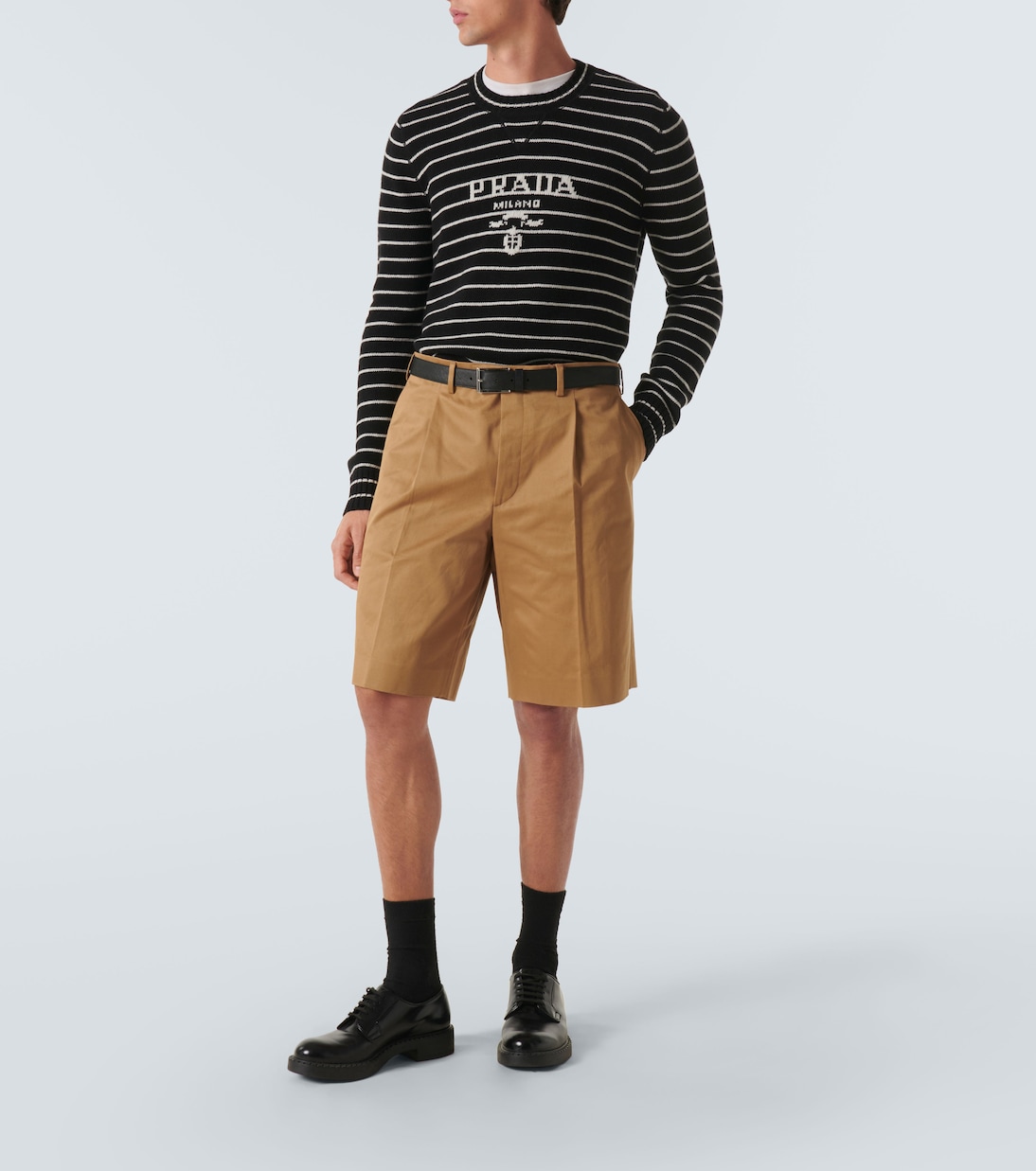 Shorts aus Baumwoll-Twill | Prada