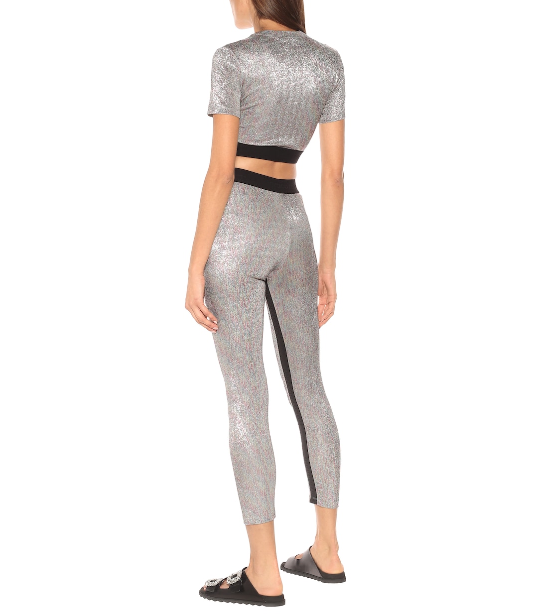 Bodyline leggings de punto metalizados | Rabanne