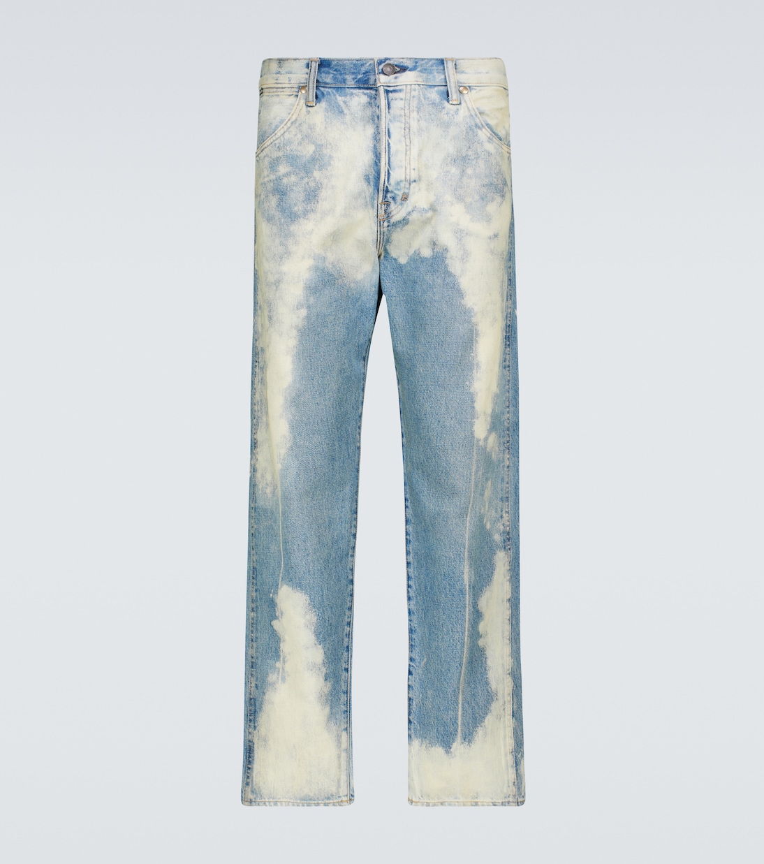 Bleached straight-leg jeans | Tom Ford