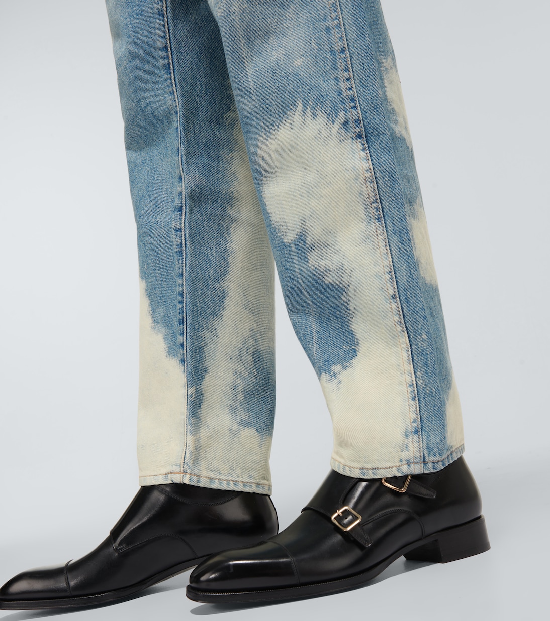 Bleached straight-leg jeans | Tom Ford