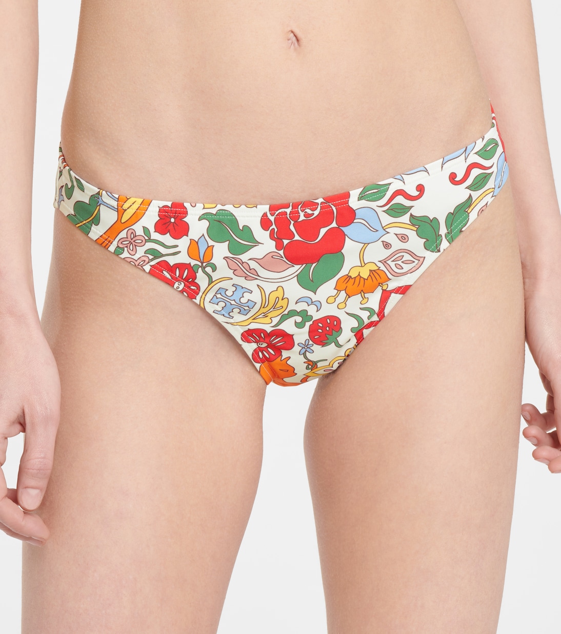 Floral low-rise bikini bottoms | Tory Burch