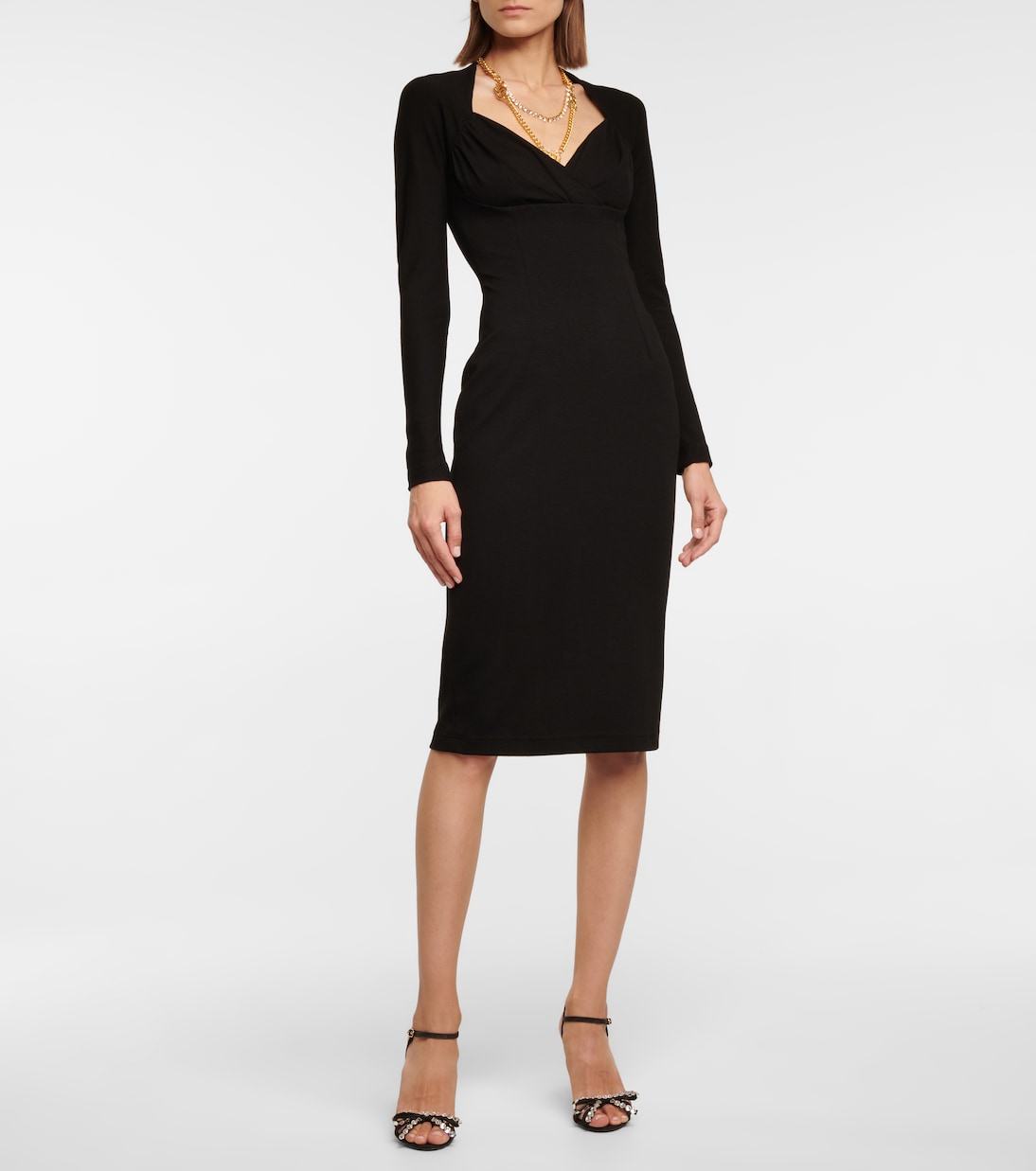 Stretch-jersey midi dress | Dolce&Gabbana