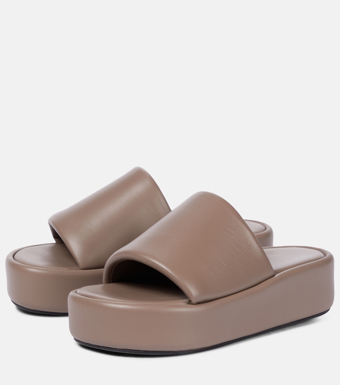 Rise leather platform slides | Balenciaga