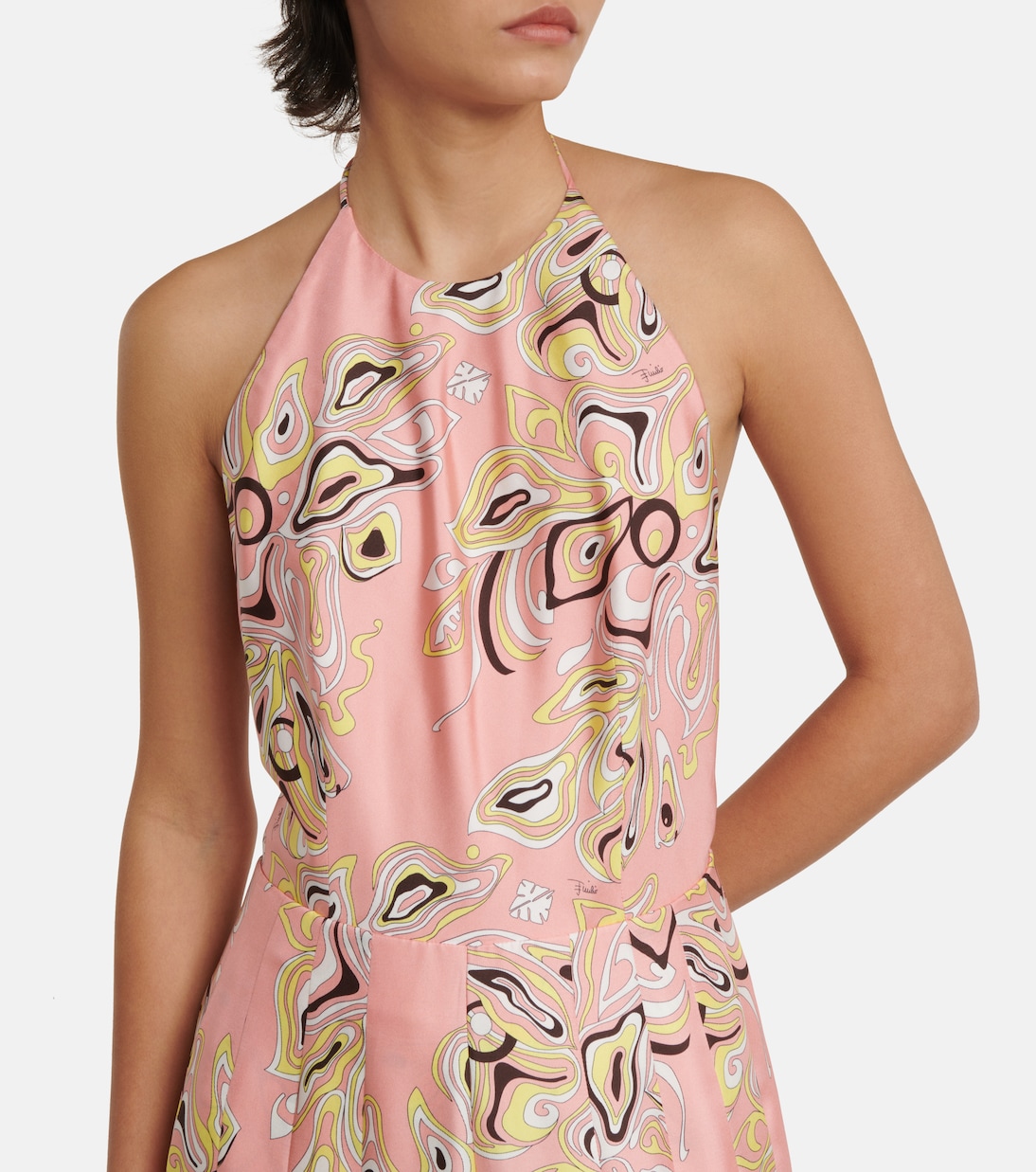 Mono ancho de seda con estampado | Pucci