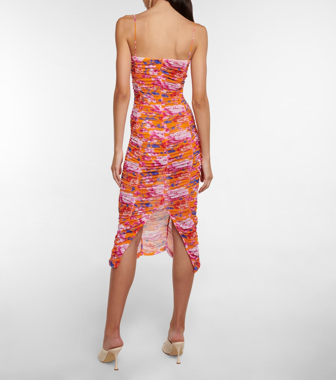 Bedrucktes Midikleid aus Mesh | Magda Butrym