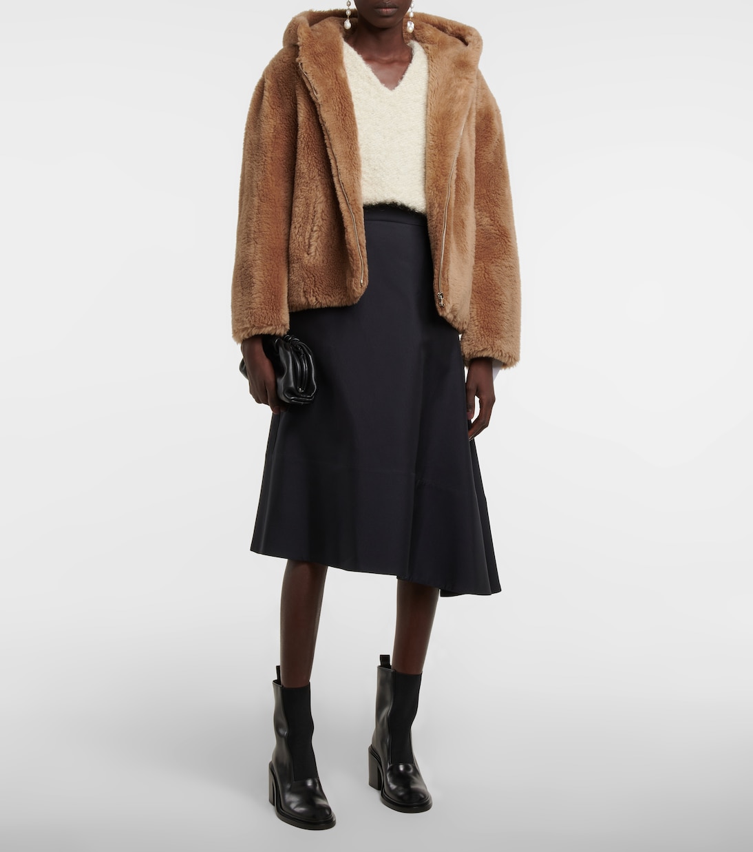 Hooded wool jacket | Yves Salomon