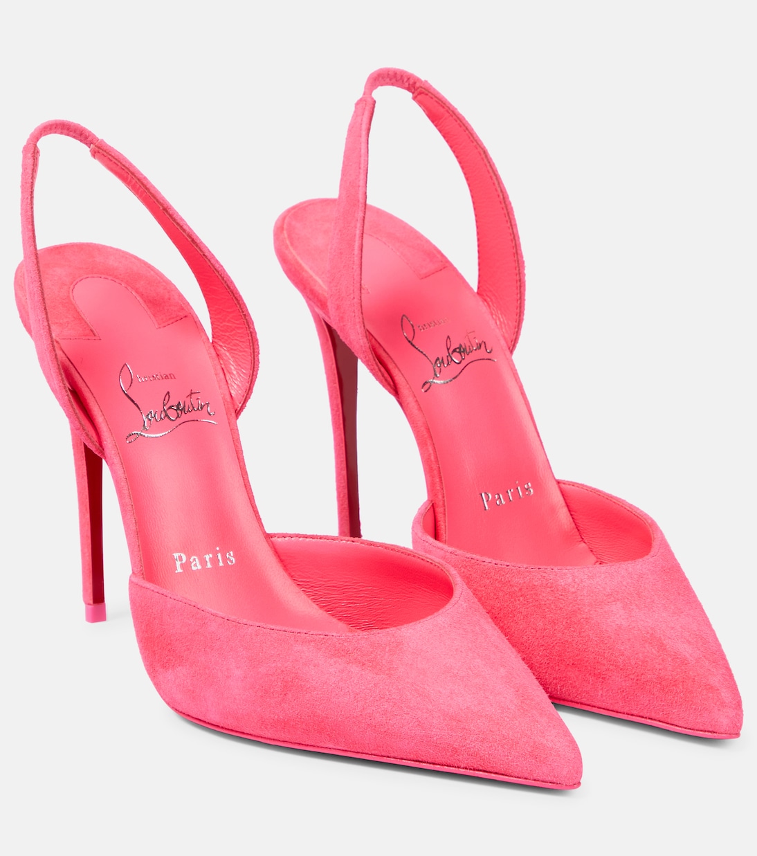O Kate 100 suede slingback pumps | Christian Louboutin