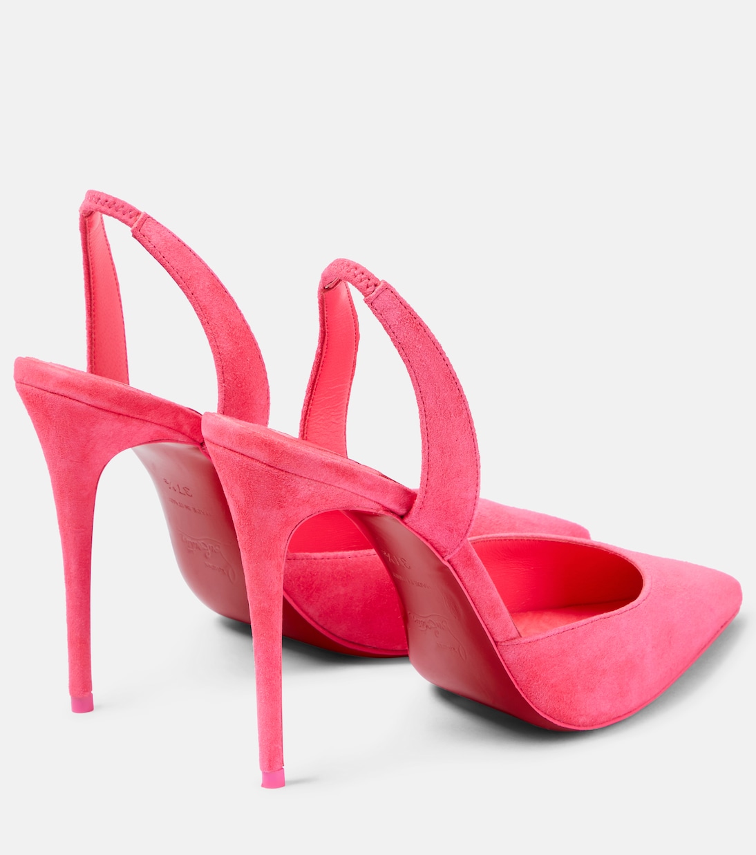 O Kate 100 suede slingback pumps | Christian Louboutin