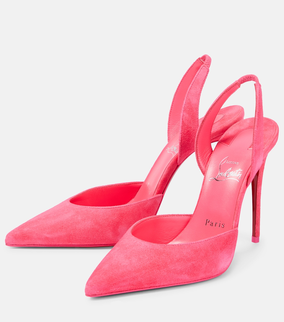 O Kate 100 suede slingback pumps | Christian Louboutin