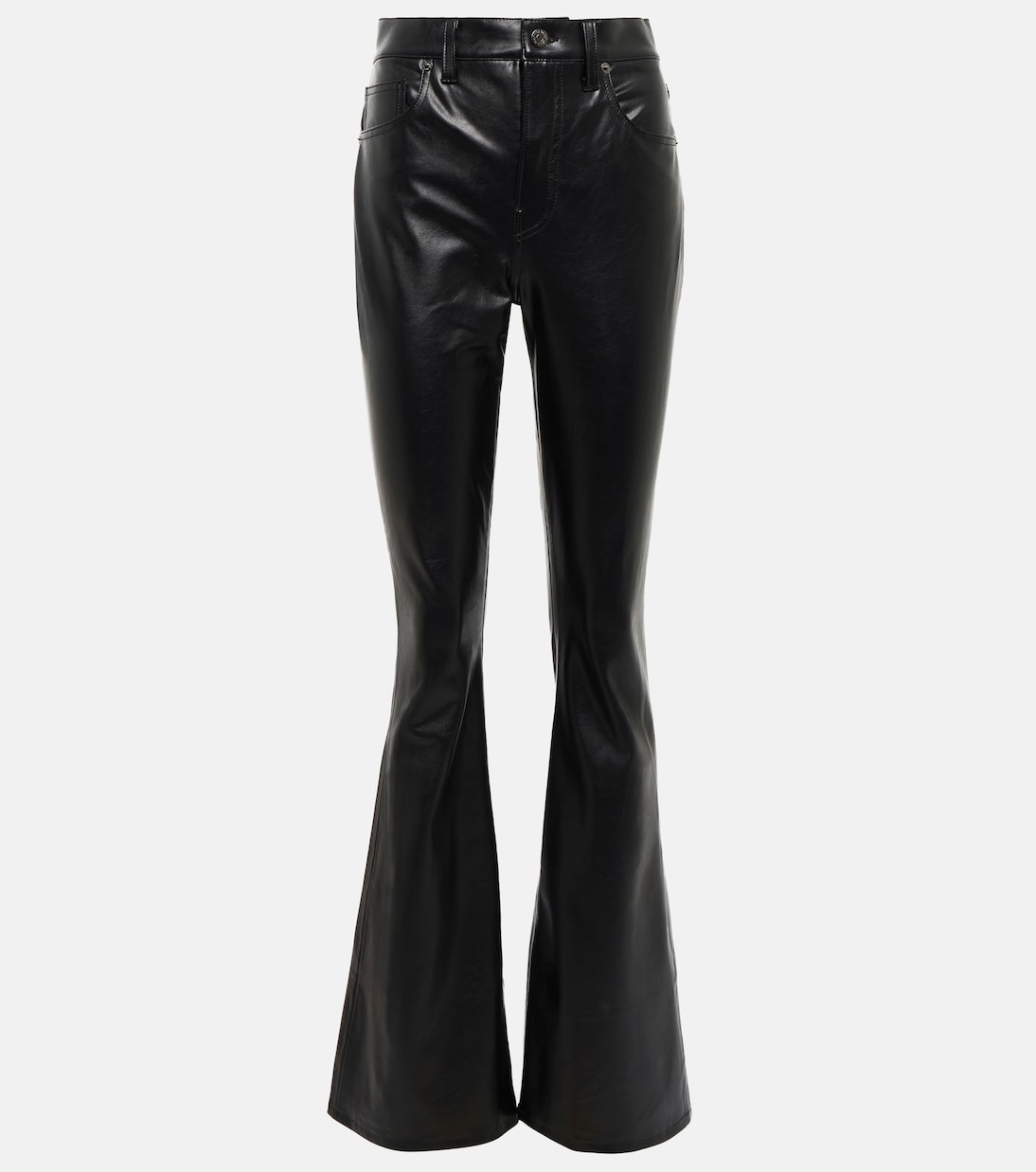 Pantalon Beverly en cuir synthétique | Veronica Beard