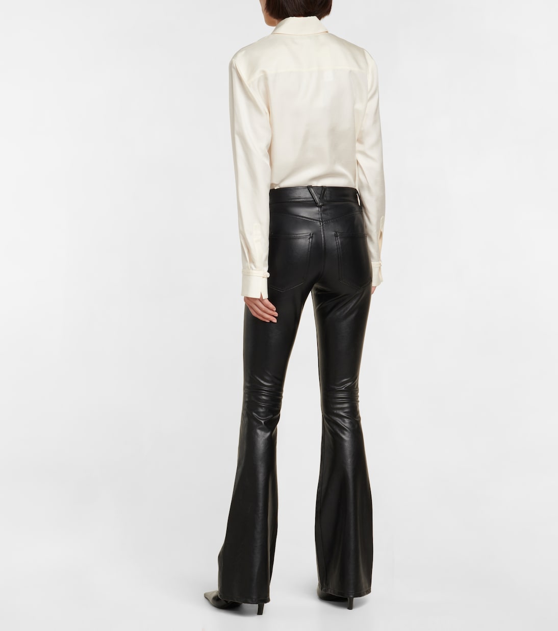 Pantalon Beverly en cuir synthétique | Veronica Beard