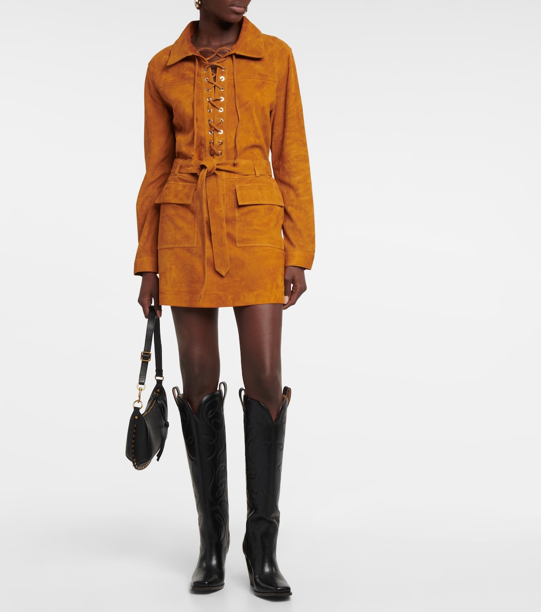 Marina suede minidress | Dodo Bar Or