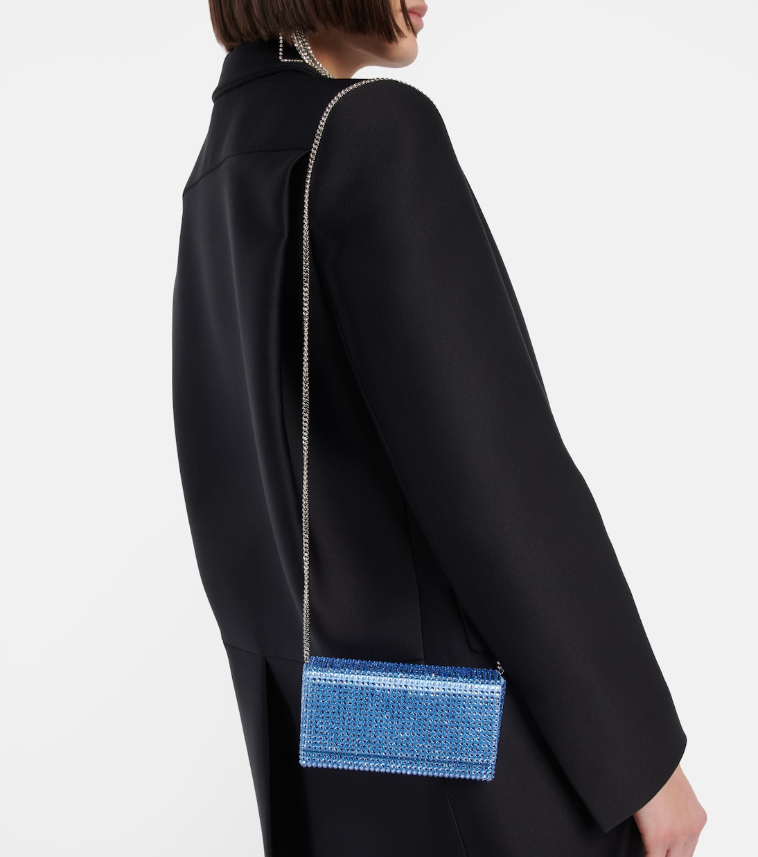 Clutch Superamini Paloma con cristalli | Amina Muaddi