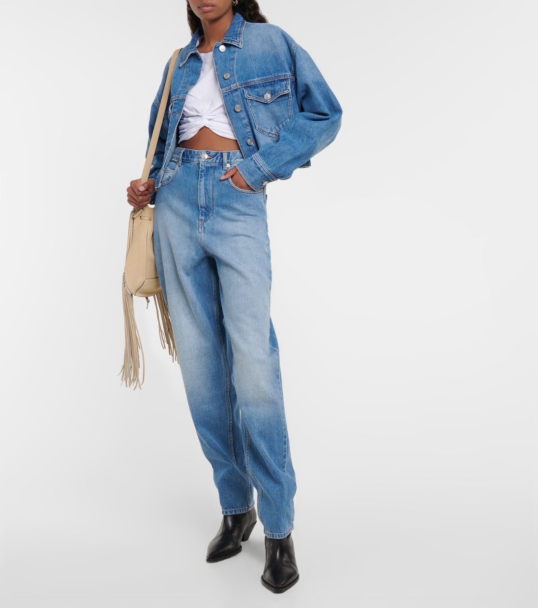 Crop top Zineae en jersey de algodón | Isabel Marant
