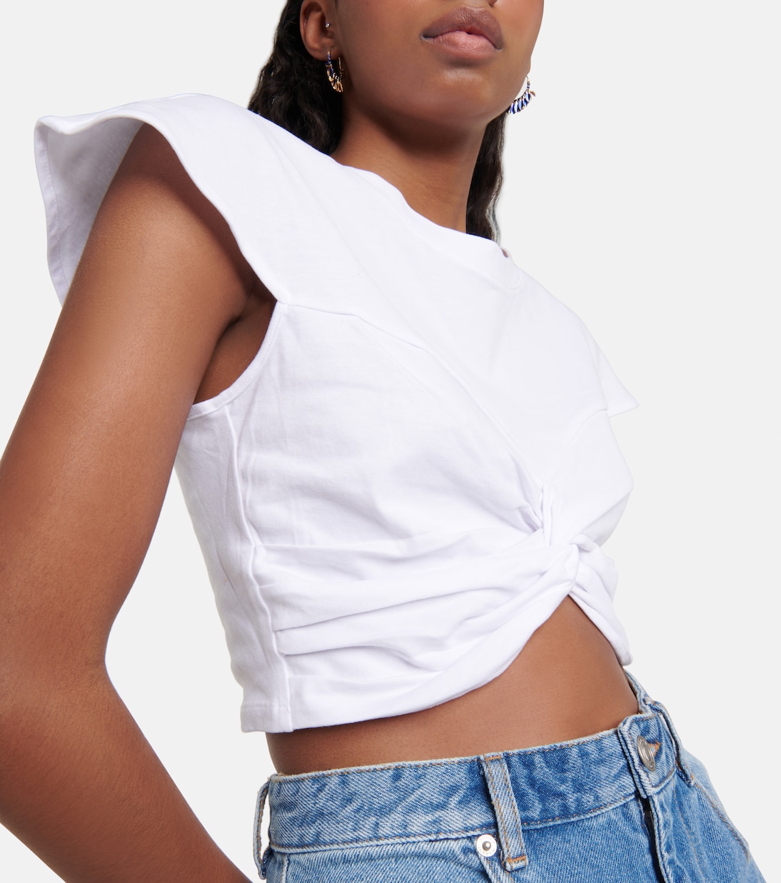 Crop top Zineae en jersey de algodón | Isabel Marant