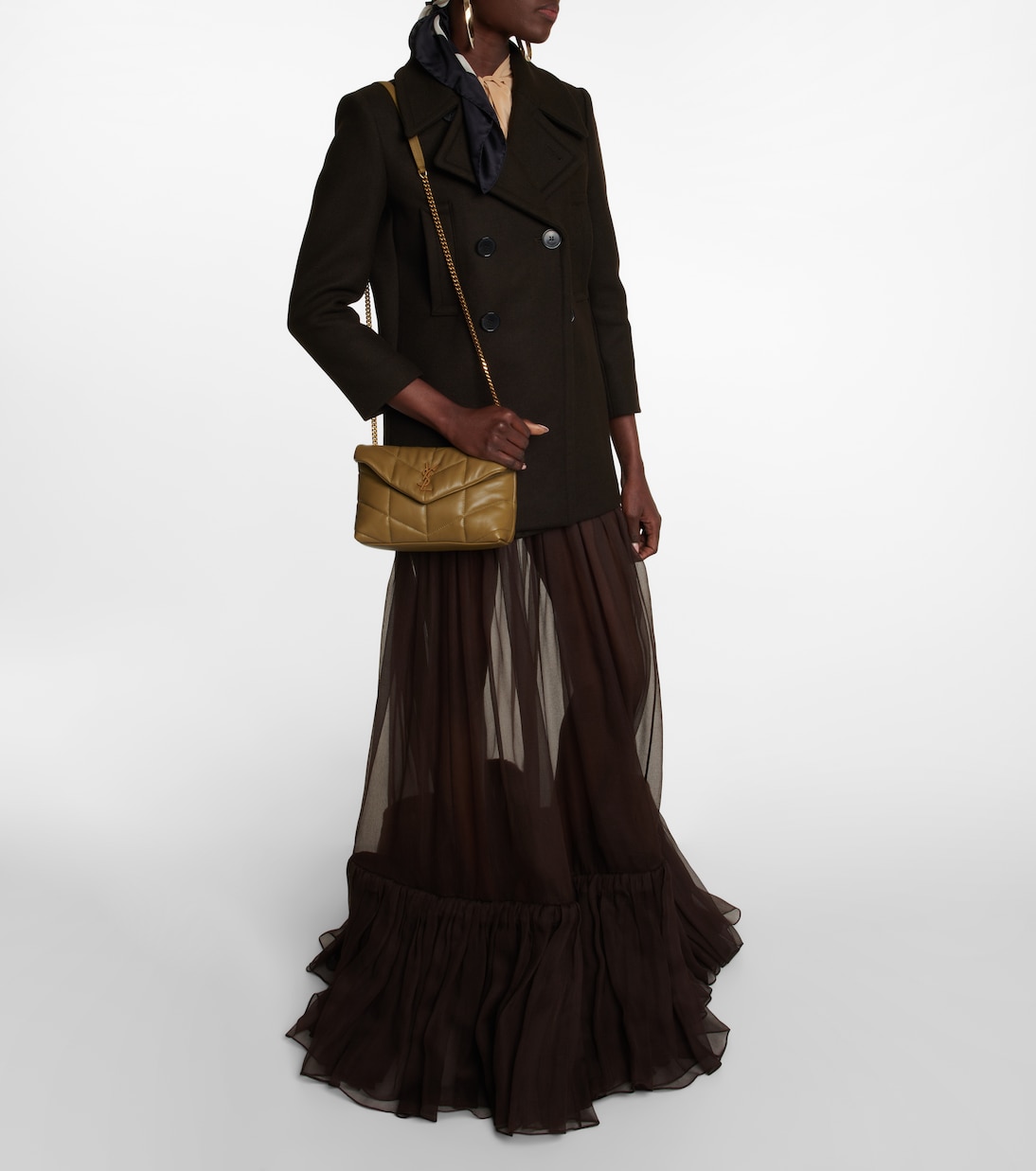 Giacca Saint Laurent in Gabardine di Lana per Giovani Stilisti