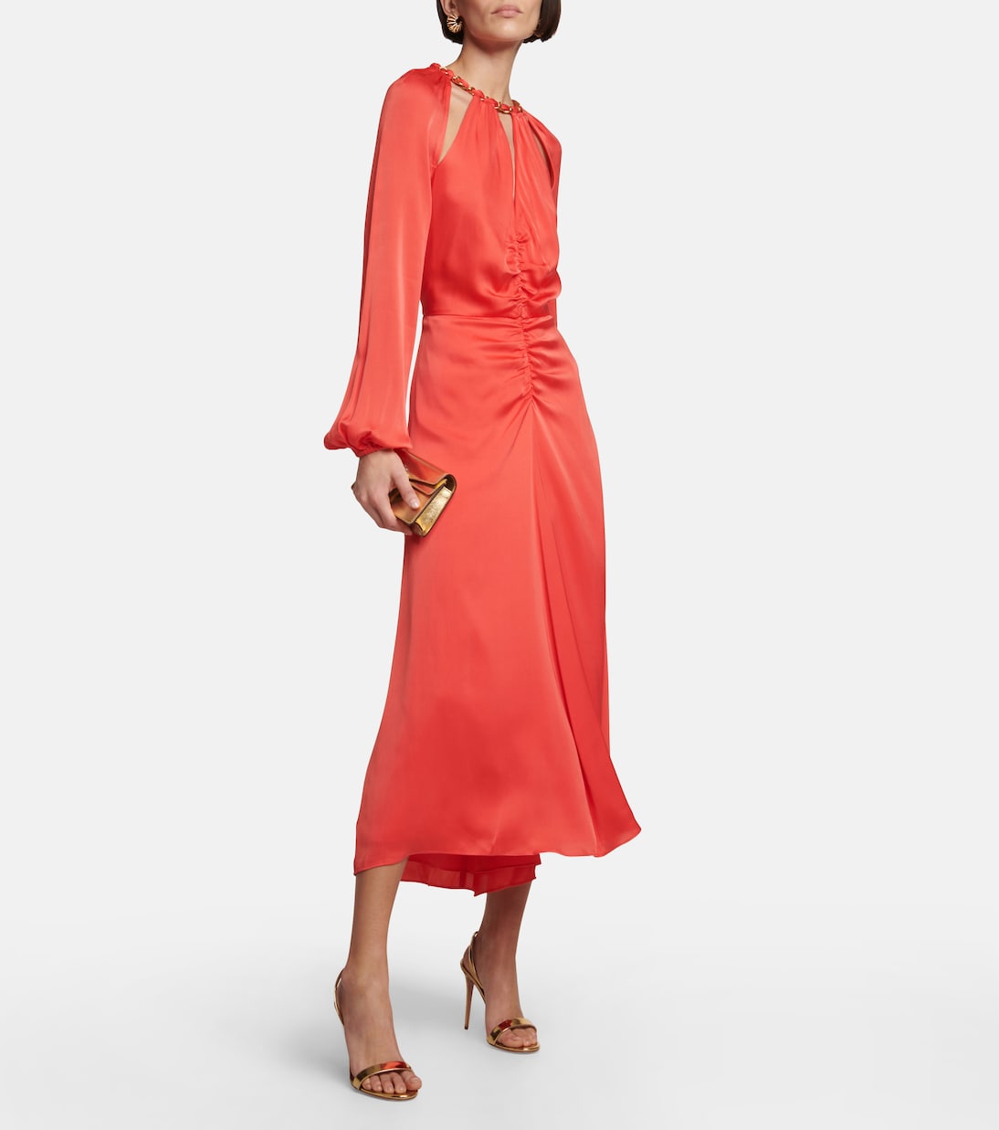 Fayla chain cutout midi dress | Veronica Beard