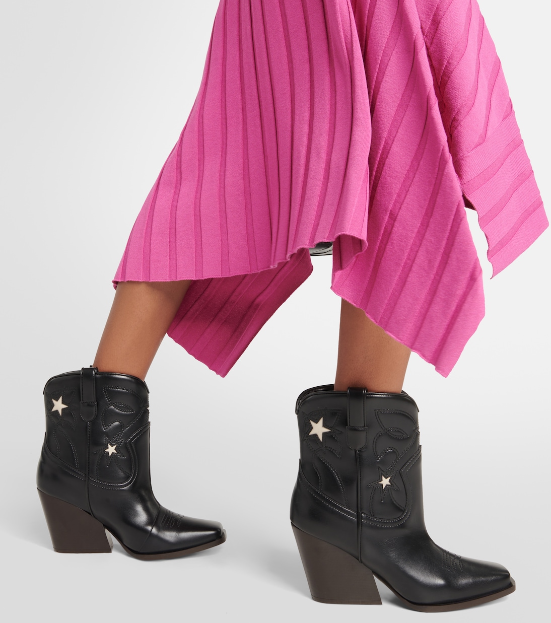 Bottines brodées en cuir synthétique | Stella McCartney