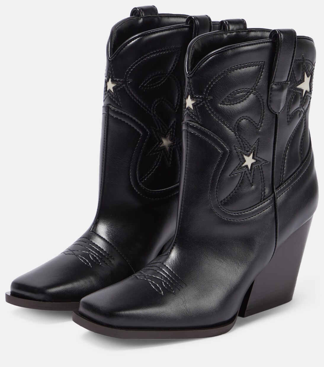Bottines brodées en cuir synthétique | Stella McCartney