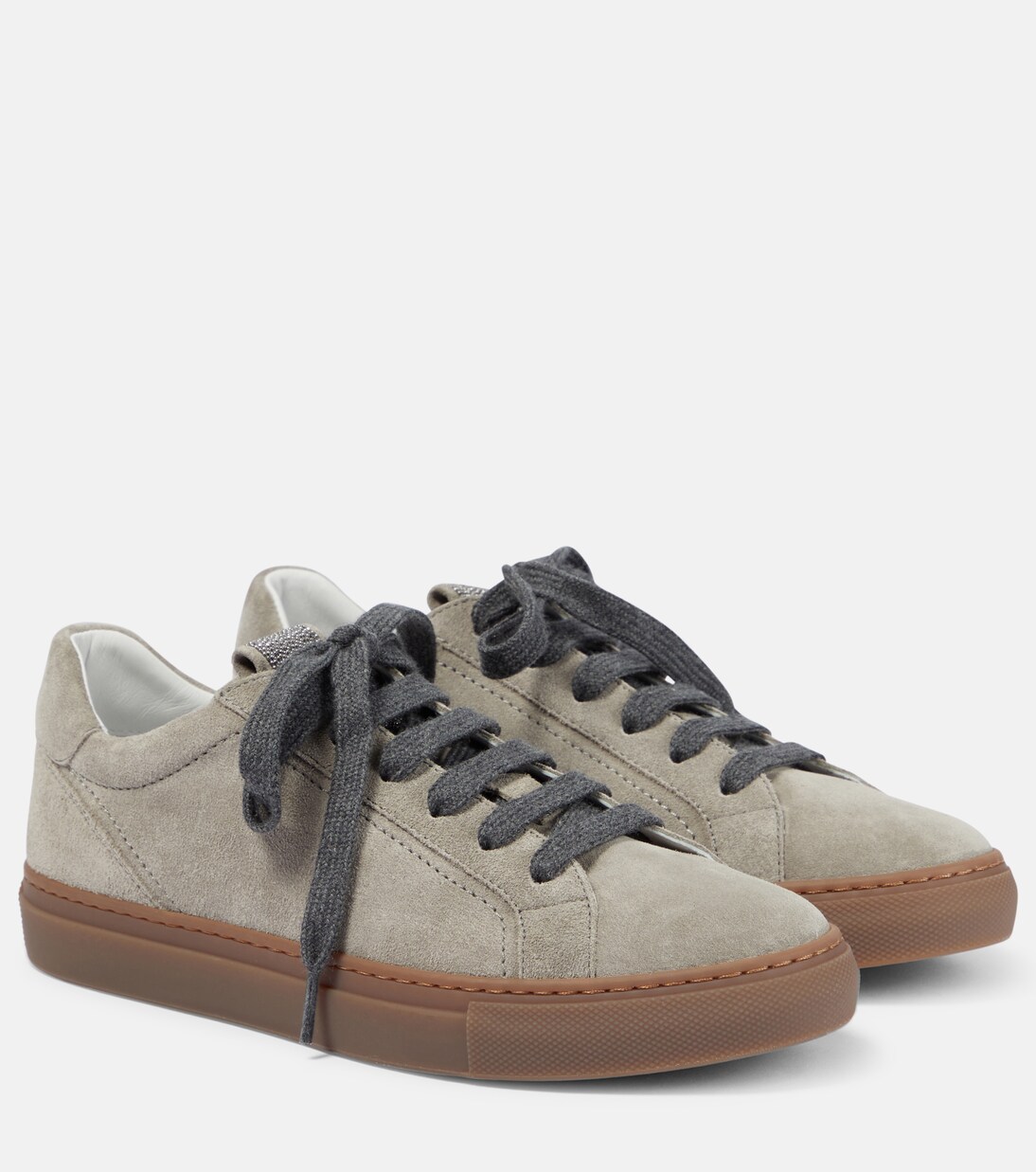 Suede sneakers in brown Brunello Cucinelli Mytheresa