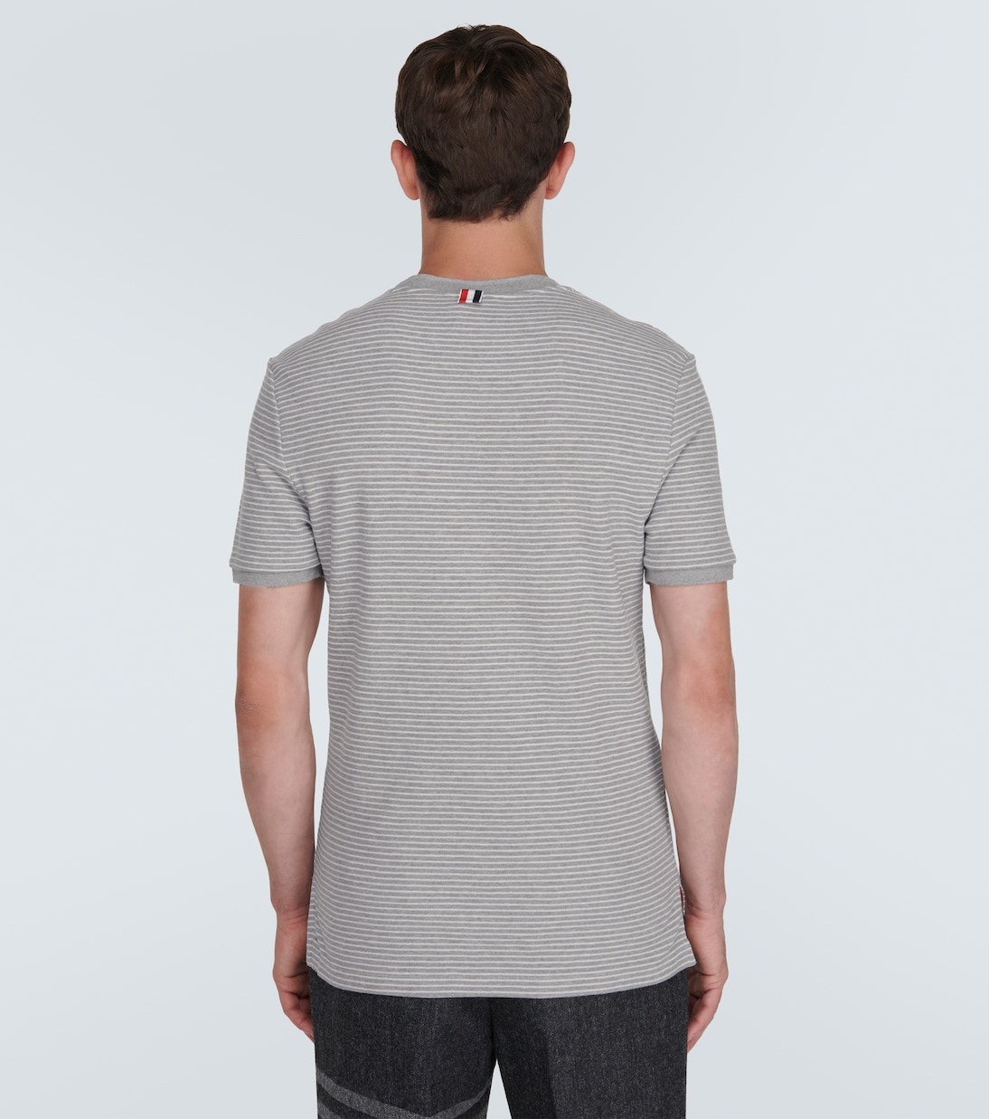 Camiseta de jersey de algodón a rayas | Thom Browne