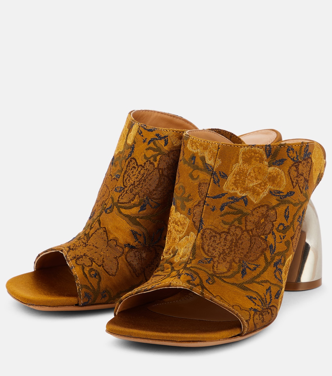 Mules en jacquard à fleurs | Dries Van Noten