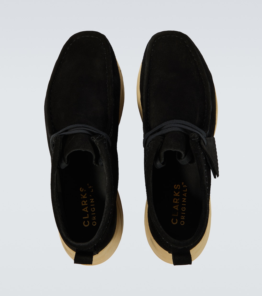Wallabee Eden suede sneakers in black - Clarks Originals