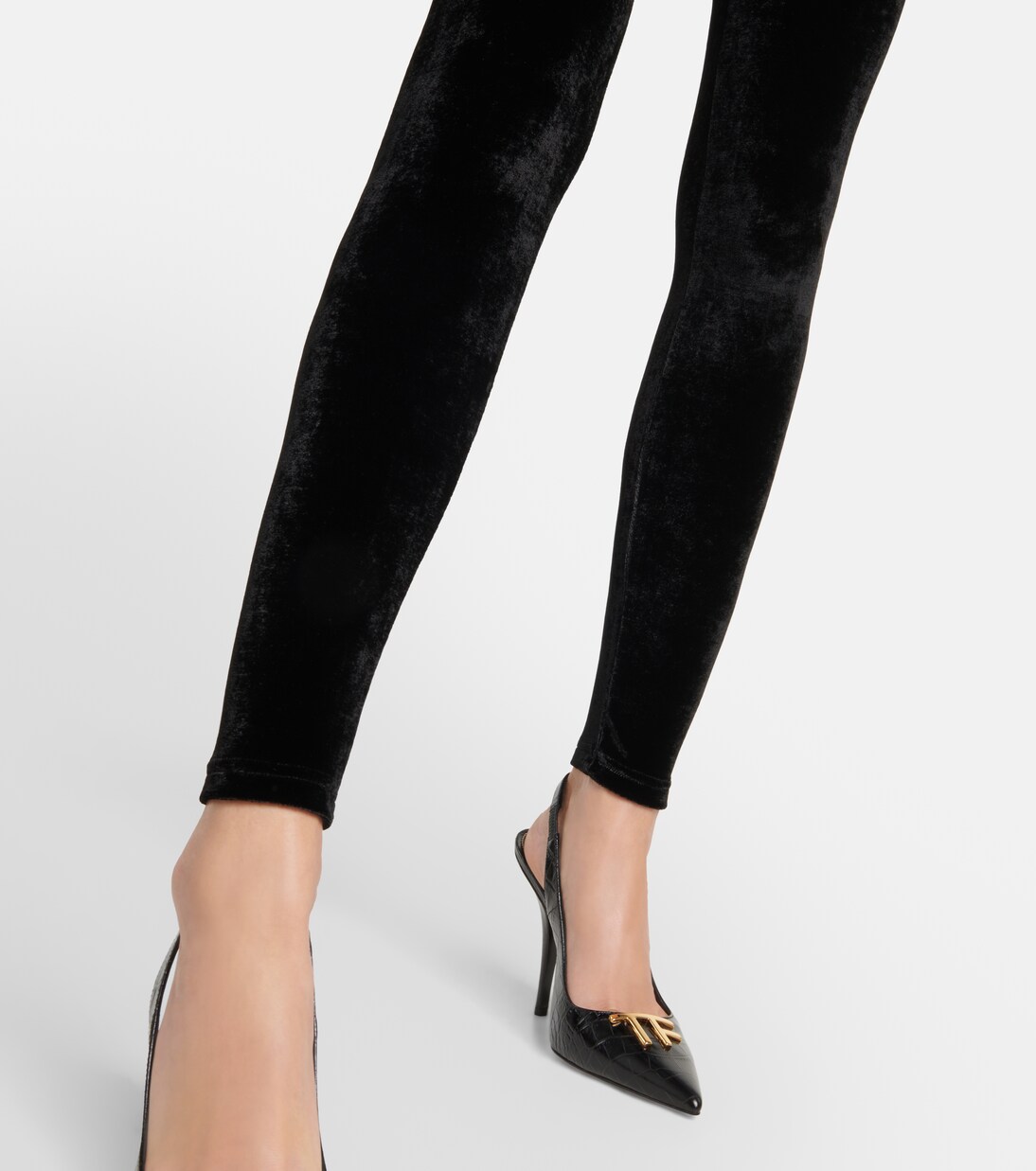 Legging en velours à logo | Tom Ford