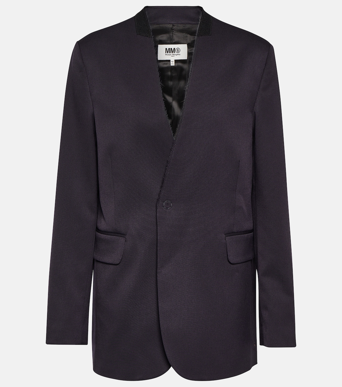 Single-breasted wool-blend blazer | MM6 Maison Margiela