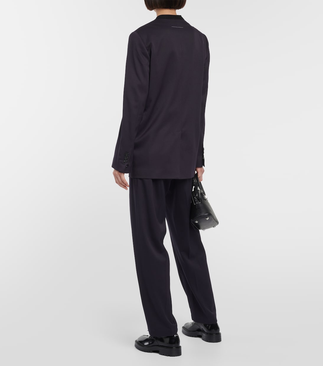 Single-breasted wool-blend blazer | MM6 Maison Margiela