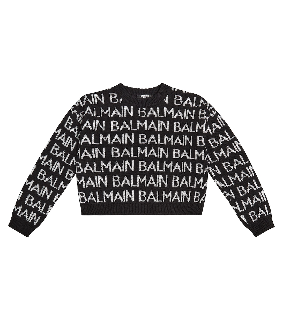 Jersey en mezcla de lana con logo | Balmain Kids