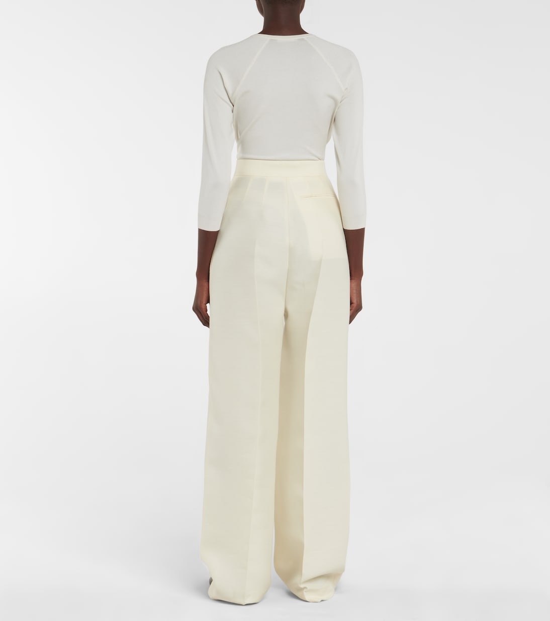 Pantalon Gordon en laine et soie | The Row