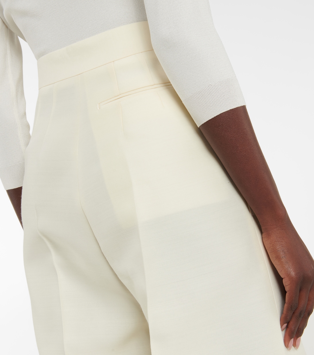 Pantalon Gordon en laine et soie | The Row