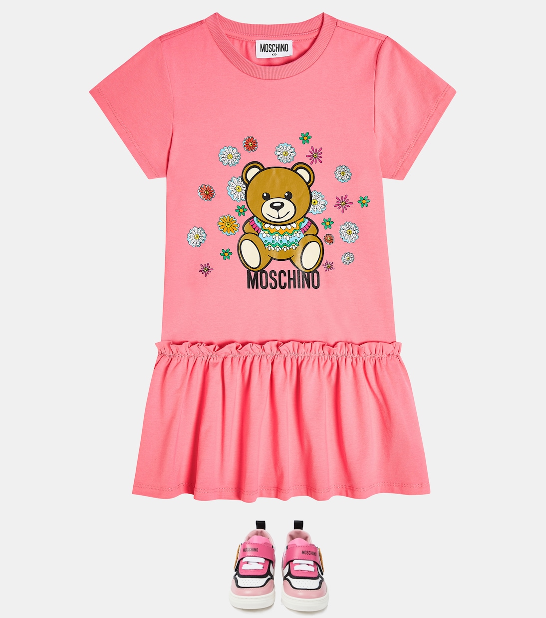Sneakers con pelle | Moschino Kids