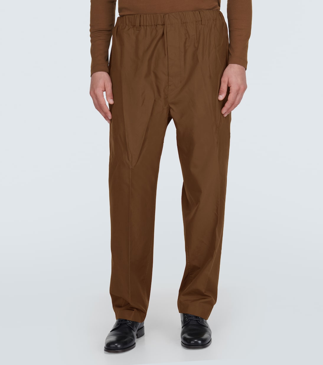 Pantalones rectos de seda | Lemaire
