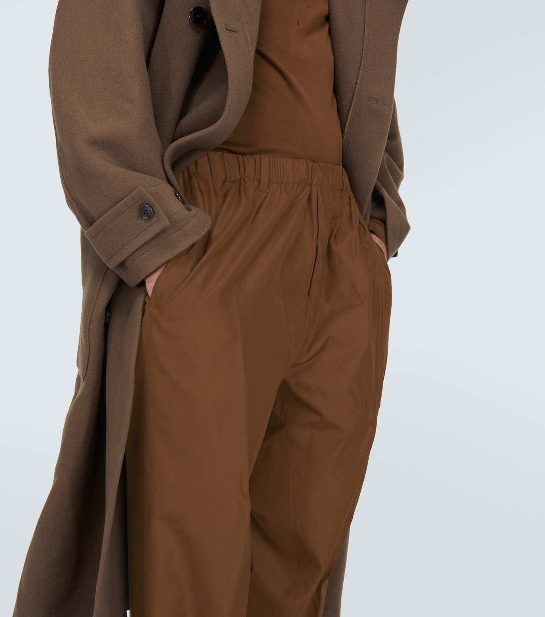Pantalones rectos de seda | Lemaire