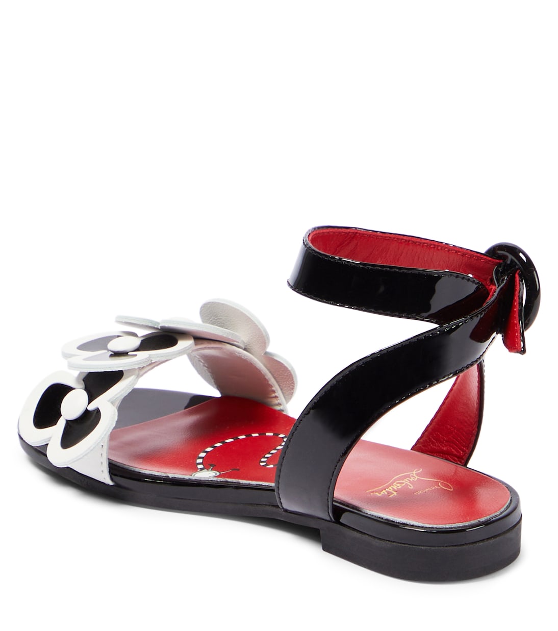 Sandales Pensatoi en cuir verni | Christian Louboutin Kids